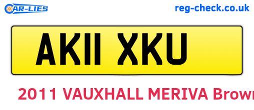 AK11XKU are the vehicle registration plates.