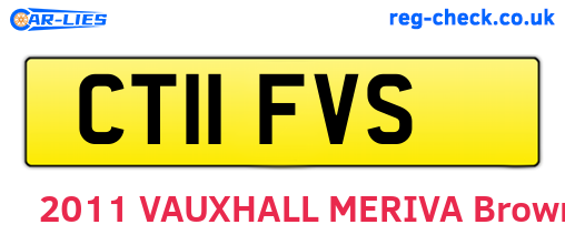 CT11FVS are the vehicle registration plates.