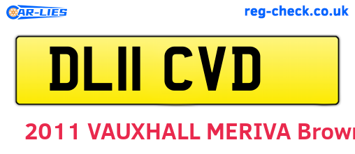 DL11CVD are the vehicle registration plates.