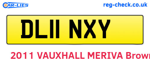DL11NXY are the vehicle registration plates.