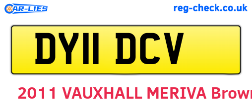 DY11DCV are the vehicle registration plates.