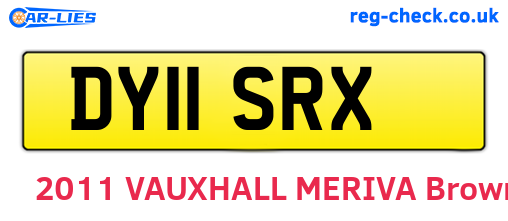 DY11SRX are the vehicle registration plates.