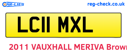 LC11MXL are the vehicle registration plates.