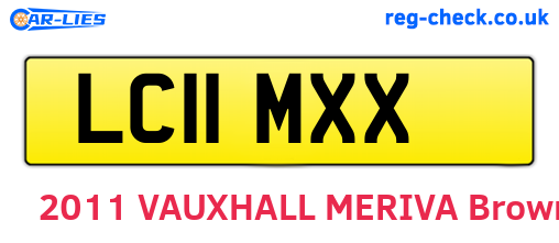 LC11MXX are the vehicle registration plates.