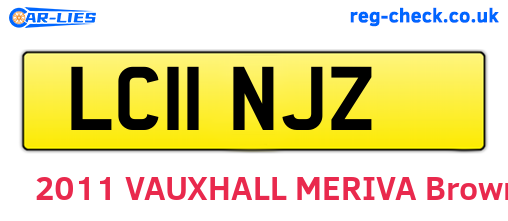 LC11NJZ are the vehicle registration plates.
