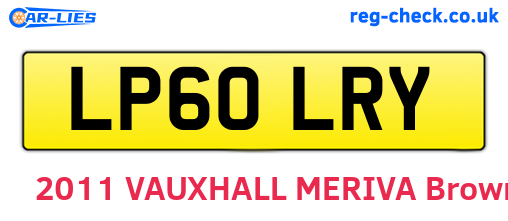 LP60LRY are the vehicle registration plates.