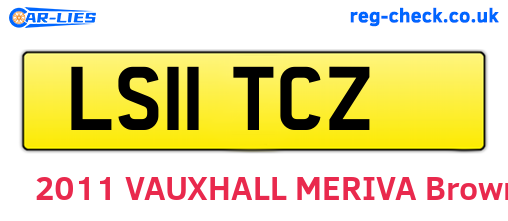 LS11TCZ are the vehicle registration plates.