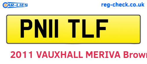 PN11TLF are the vehicle registration plates.