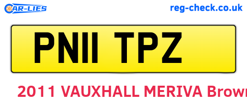 PN11TPZ are the vehicle registration plates.