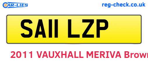 SA11LZP are the vehicle registration plates.