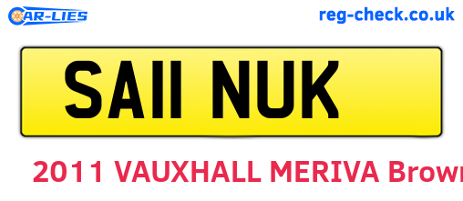 SA11NUK are the vehicle registration plates.