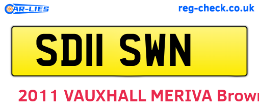SD11SWN are the vehicle registration plates.