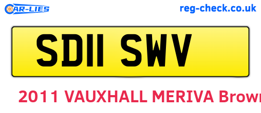 SD11SWV are the vehicle registration plates.