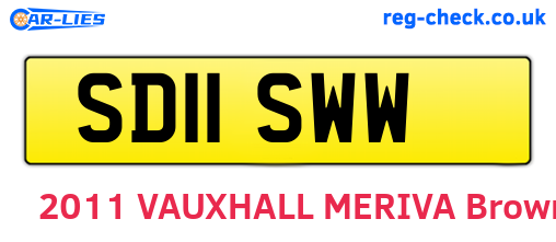 SD11SWW are the vehicle registration plates.