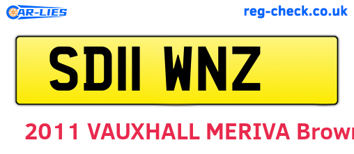 SD11WNZ are the vehicle registration plates.