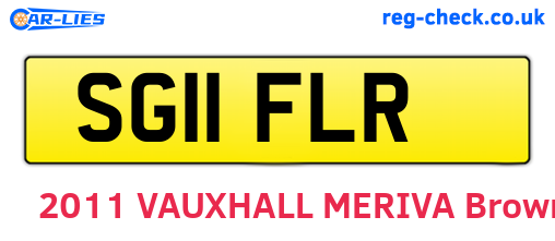 SG11FLR are the vehicle registration plates.