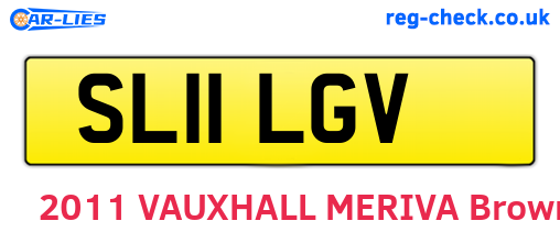 SL11LGV are the vehicle registration plates.