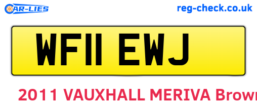 WF11EWJ are the vehicle registration plates.