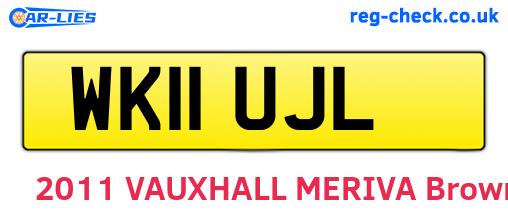WK11UJL are the vehicle registration plates.