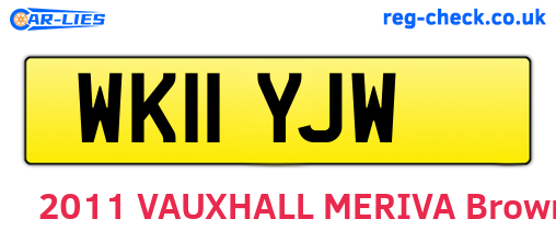 WK11YJW are the vehicle registration plates.