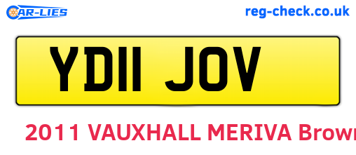 YD11JOV are the vehicle registration plates.