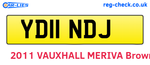 YD11NDJ are the vehicle registration plates.