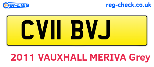 CV11BVJ are the vehicle registration plates.