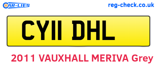 CY11DHL are the vehicle registration plates.
