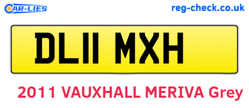 DL11MXH are the vehicle registration plates.