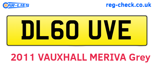 DL60UVE are the vehicle registration plates.