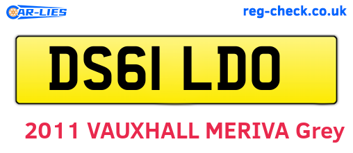 DS61LDO are the vehicle registration plates.