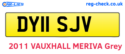 DY11SJV are the vehicle registration plates.