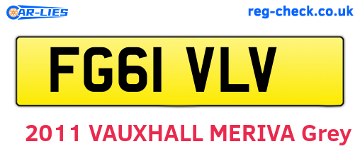 FG61VLV are the vehicle registration plates.