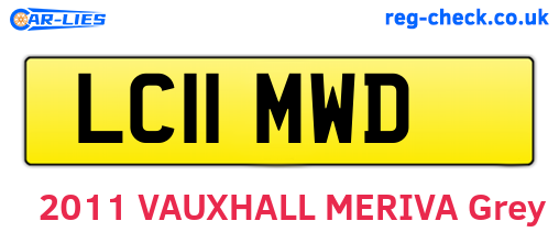 LC11MWD are the vehicle registration plates.