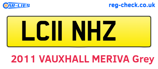 LC11NHZ are the vehicle registration plates.