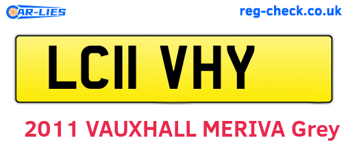 LC11VHY are the vehicle registration plates.