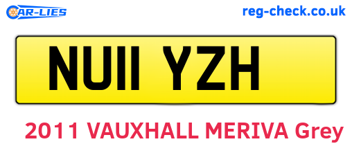 NU11YZH are the vehicle registration plates.