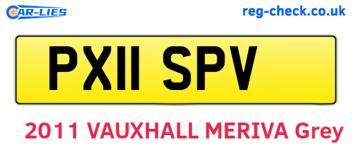 PX11SPV are the vehicle registration plates.