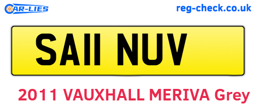 SA11NUV are the vehicle registration plates.