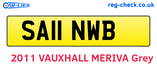 SA11NWB are the vehicle registration plates.