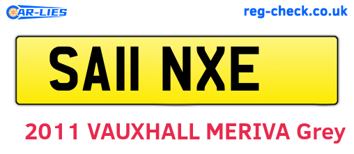 SA11NXE are the vehicle registration plates.