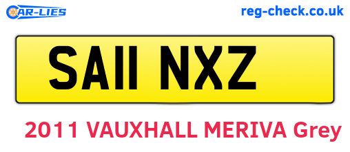 SA11NXZ are the vehicle registration plates.