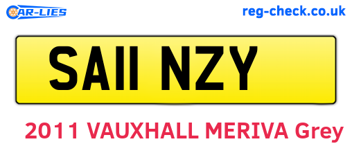 SA11NZY are the vehicle registration plates.