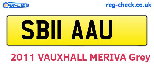 SB11AAU are the vehicle registration plates.