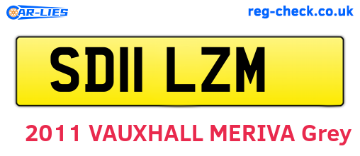 SD11LZM are the vehicle registration plates.