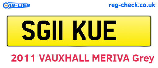 SG11KUE are the vehicle registration plates.