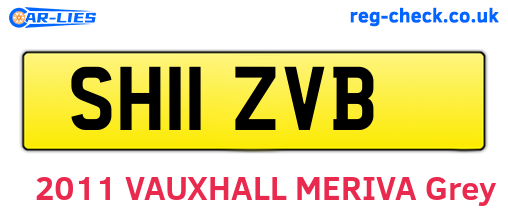 SH11ZVB are the vehicle registration plates.