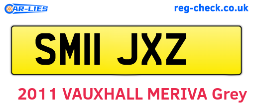 SM11JXZ are the vehicle registration plates.