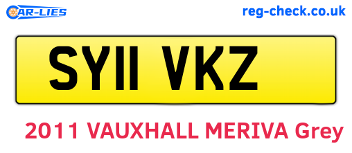 SY11VKZ are the vehicle registration plates.