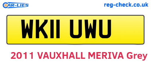 WK11UWU are the vehicle registration plates.